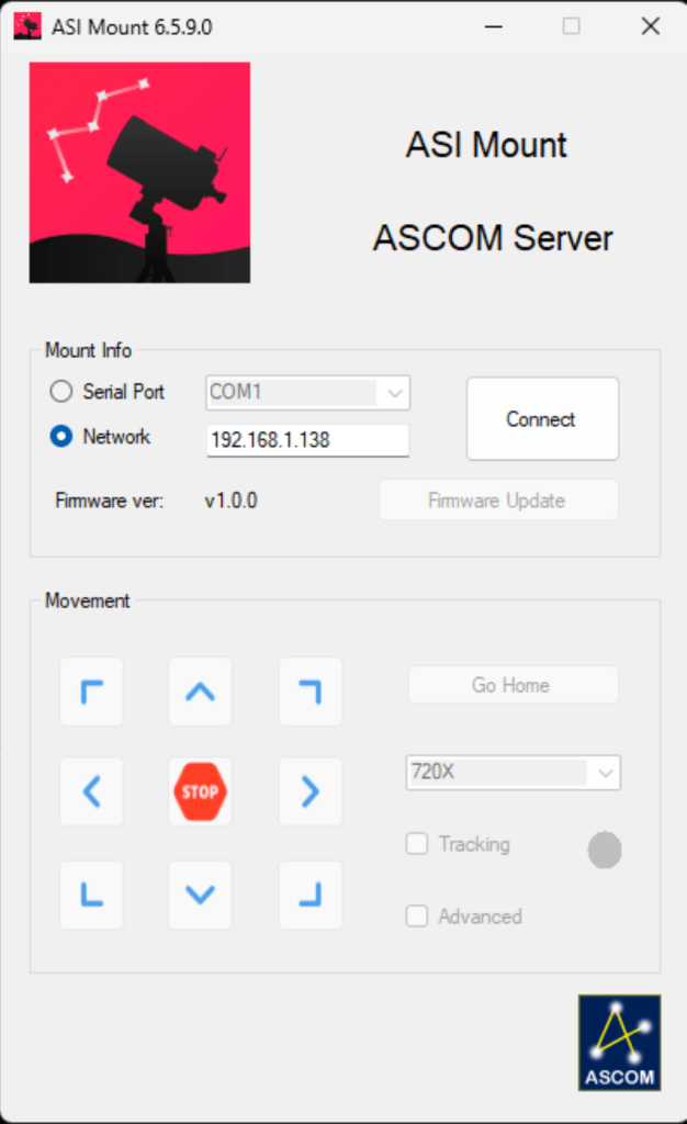 ASI-Mount-ASCOM